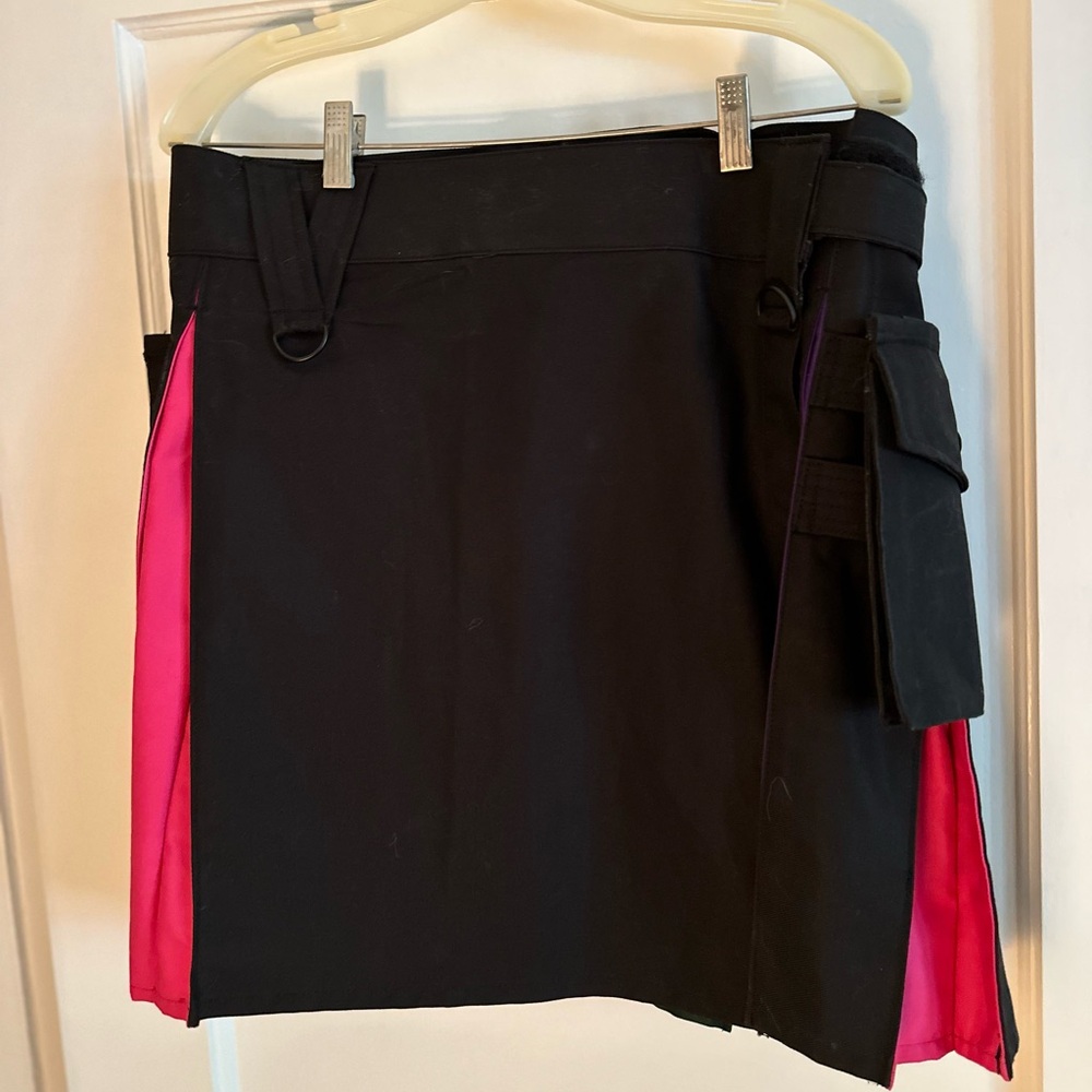 Cotton black/pride colors kilt